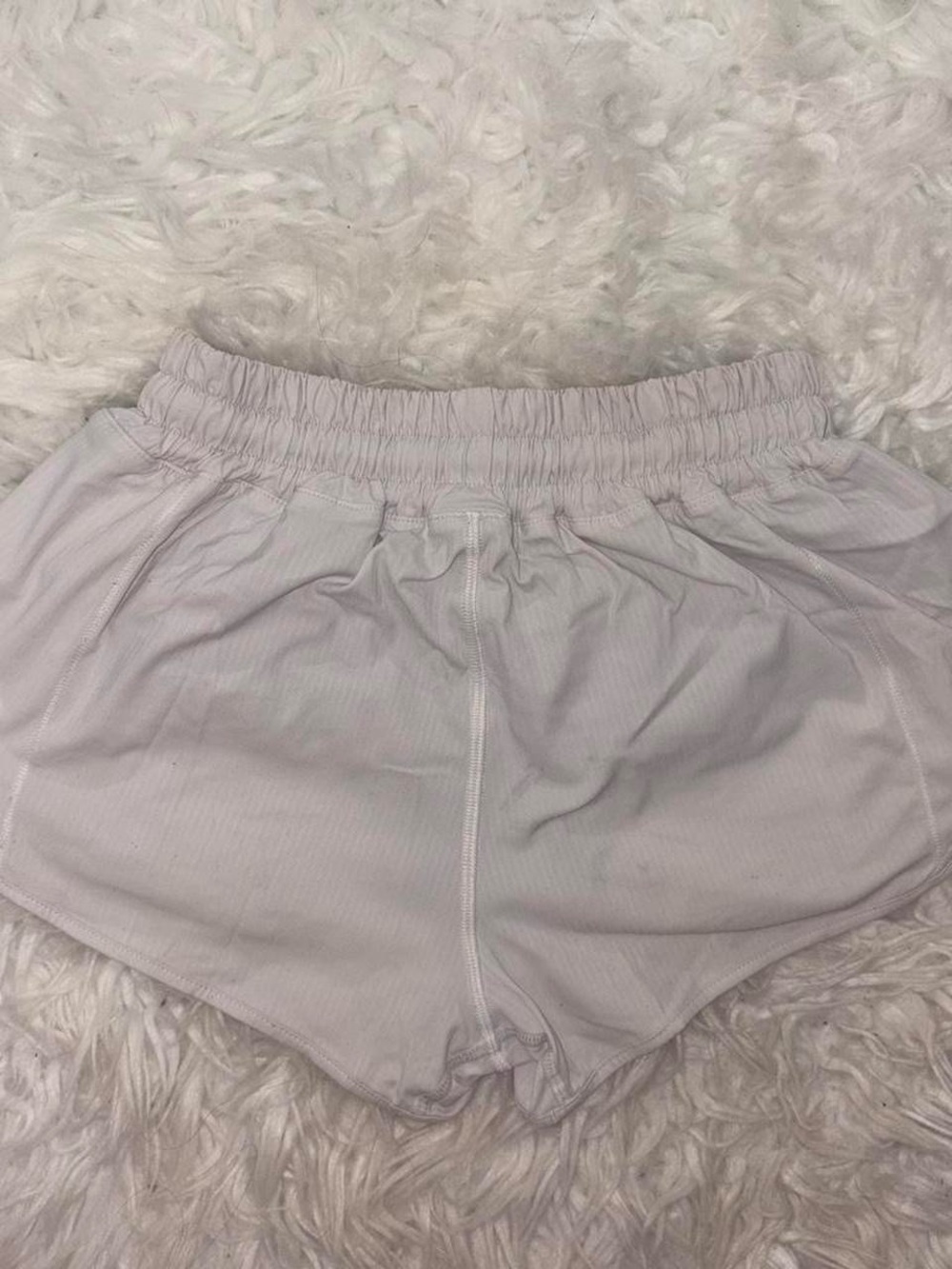 lululemon athletica Light Gray Athletic Running Shorts - Picture 2 of 3
